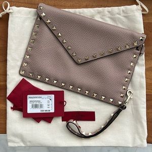 Valentino Clutch Wristlet Poudre